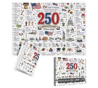 Patriotic Jigsawes Puzzles - Thousand Pieces, Educational Decoration Assembly Game, Americaes Two Hundred Fiftieth Birthday Celebration | Independence States Historical Graphic