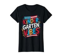 Patriotic Kindergarten School Vibes Bruh We Back 250 Years Value Graphic T-Shirt, Women, Black, M