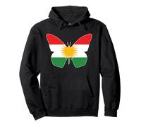 Patriotic Kurdish Butterfly Head Kurdish Freedom Pullover Hoodie