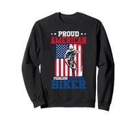 Patriotic Living the American Dream Bicycle Cycling Cyclist Sweatshirt