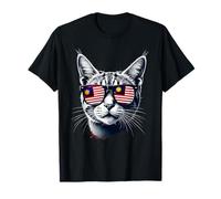 Patriotic Malaysia Tabby Cat Malaysian Flag T-Shirt