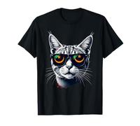 Patriotic Mauritania Tabby Cat Mauritanian Flag T-Shirt