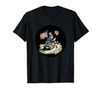 Patriotic Moon Vehicle with US President T-Shirt