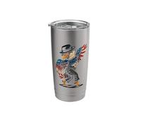 Patriotic Moonwalk Eagle Stainless Steel Insulated Tumbler
