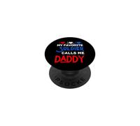 Patriotic My Favorite Soldier Calls Me Daddy Son Daughter PopSockets Adhesive PopGrip