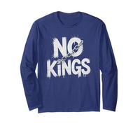 Patriotic NO Kings Resist Justice Political Team Rights Joke Long Sleeve T-Shirt