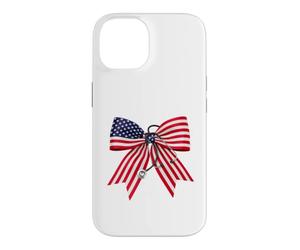 Patriotic Nurse Bow Stethoscope American Flag 4th July Case for iPhone 14