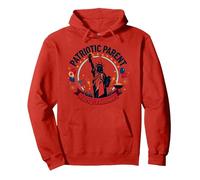 Patriotic Parent, Party Planner Pullover Hoodie, Adult Unisex, Red, M
