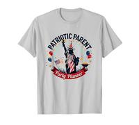 Patriotic Parent, Party Planner T-Shirt, Men, Silver, M
