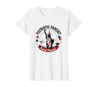 Patriotic Parent, Party Planner T-Shirt, Women, White, M