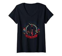 Patriotic Parent, Party Planner V-Neck T-Shirt, Women, Black, M