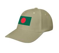 Patriotic People's Republic of Bangladesh Flag Baseball Cap, Unisex Adjustable Soft Casual Baseball Caps Beige