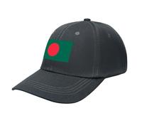 Patriotic People's Republic of Bangladesh Flag Baseball Cap, Unisex Adjustable Soft Casual Baseball Caps Dark Gray