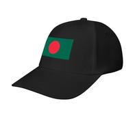 Patriotic People's Republic of Bangladesh Flag Baseball Cap, Unisex Adjustable Soft Casual Baseball Caps Black