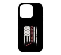 Patriotic Phlebotomist American Flag A Phlebotomy Technician Case for iPhone 14 Pro