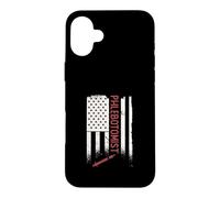 Patriotic Phlebotomist American Flag A Phlebotomy Technician Case for iPhone 16 Plus