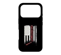 Patriotic Phlebotomist American Flag A Phlebotomy Technician Case for iPhone 17 Pro