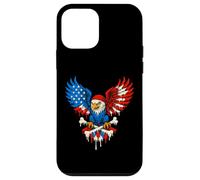 Patriotic Pirate Eagle American Flag Skull Bones 4th of July Case for iPhone 12 mini