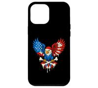 Patriotic Pirate Eagle American Flag Skull Bones 4th of July Case for iPhone 12 Pro Max