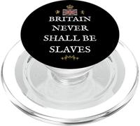 PATRIOTIC PROUD BRITISH PRIDE GREAT BRITAIN UK NEVER SLAVES PopSockets PopGrip for MagSafe