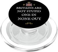 PATRIOTIC PROUD GREAT BRITAIN BRITISH PRIDE BRITS NOT STUPID PopSockets PopGrip for MagSafe