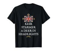 Patriotic Proud Great Britain Pride British Deer Headlights T-Shirt