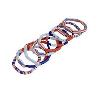 Patriotic Red White and Blue Soft Clay Set for Independence Day Styles Stackable Jewelry Stylish Word