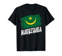 Patriotic Retro Mauritanian Flag Mauritania T-Shirt