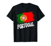 Patriotic Retro Portuguese Flag Portugal T-Shirt