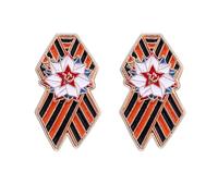 Patriotic Russia Flag Brooch Jewelry Sturdy Kirsite Lapel Pin Featuring Bright Colors and Lightweight Design Drip Oil Process Pin