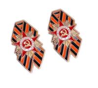 Patriotic Russia Flag Brooch Jewelry Sturdy Kirsite Lapel Pin Featuring Bright Colors and Lightweight Design Drip Oil Process Pin