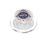 Patriotic Shark Red White Bite USA July Fourth Humor PopSockets PopGrip for MagSafe