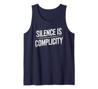 Patriotic Silence is Complicity Freedom Educate Campaign Tank Top
