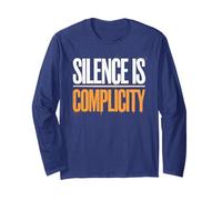 Patriotic Silence is Complicity Humanity Reform Crew Long Sleeve T-Shirt