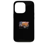 Patriotic Skulls American Flag Tow Truck Drivers Case for iPhone 13 Pro