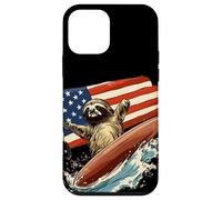 Patriotic Sloth Mastering the Surfboard Outfit Case for iPhone 12 mini