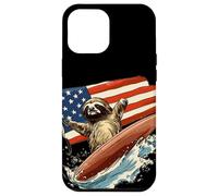 Patriotic Sloth Mastering the Surfboard Outfit Case for iPhone 12 Pro Max
