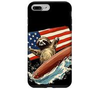 Patriotic Sloth Mastering the Surfboard Outfit Case for iPhone 7 Plus/8 Plus