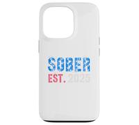 Patriotic SOBER Est 2025 Since NA Recovery Vibes Sobriety Case for iPhone 13 Pro