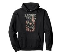 Patriotic Soldier American Flag Veterans Military Graphic Pullover Hoodie