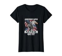 Patriotic Soldier and Eagle American Flag Value Graphic T-Shirt