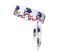 Patriotic Soldier Silhouette Print Head Tie Headbands, Ninja Karate Tie, Athletic Sweatbands,Sweat Wicking Workout Head Band