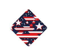 Patriotic Stars Strips Independence Day Print Printing 10 Pcs Air Freshener Cards,Car Scented Hanging Sheets Air Freshener Set For Car Decoration