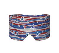 Patriotic Stars Strips Independence Day Print Sleep Eye and Ear Muffs Blocking for Home Office Camping Airplane Travel Nap Aid