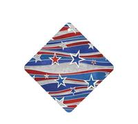 Patriotic Stars Strips Independence Day Printing 10 Pcs Air Freshener Cards,Car Scented Hanging Sheets Air Freshener Set For Car Decoration