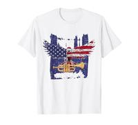 Patriotic Trumpet Player US American Flag Eagle Trumpeter T-Shirt