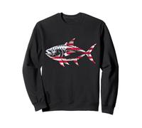 Patriotic Tuna Fish American Flag Tuna Fishing Sweatshirt
