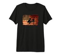 Patriotic U.S. Flag Amateur Ham Radio Operator Premium T-Shirt
