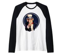 Patriotic Uncle Sam Raglan Baseball Tee