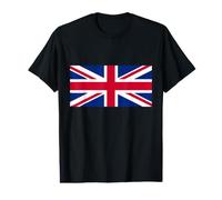 Patriotic Union Jack Red White Blue Flag Vector Art Value Graphic T-Shirt